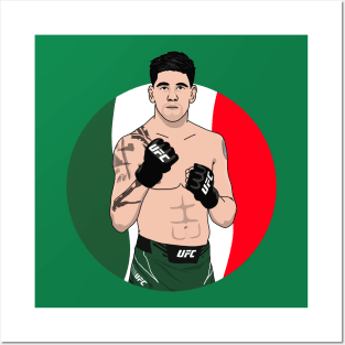 brandon moreno mexican pride Posters and Art